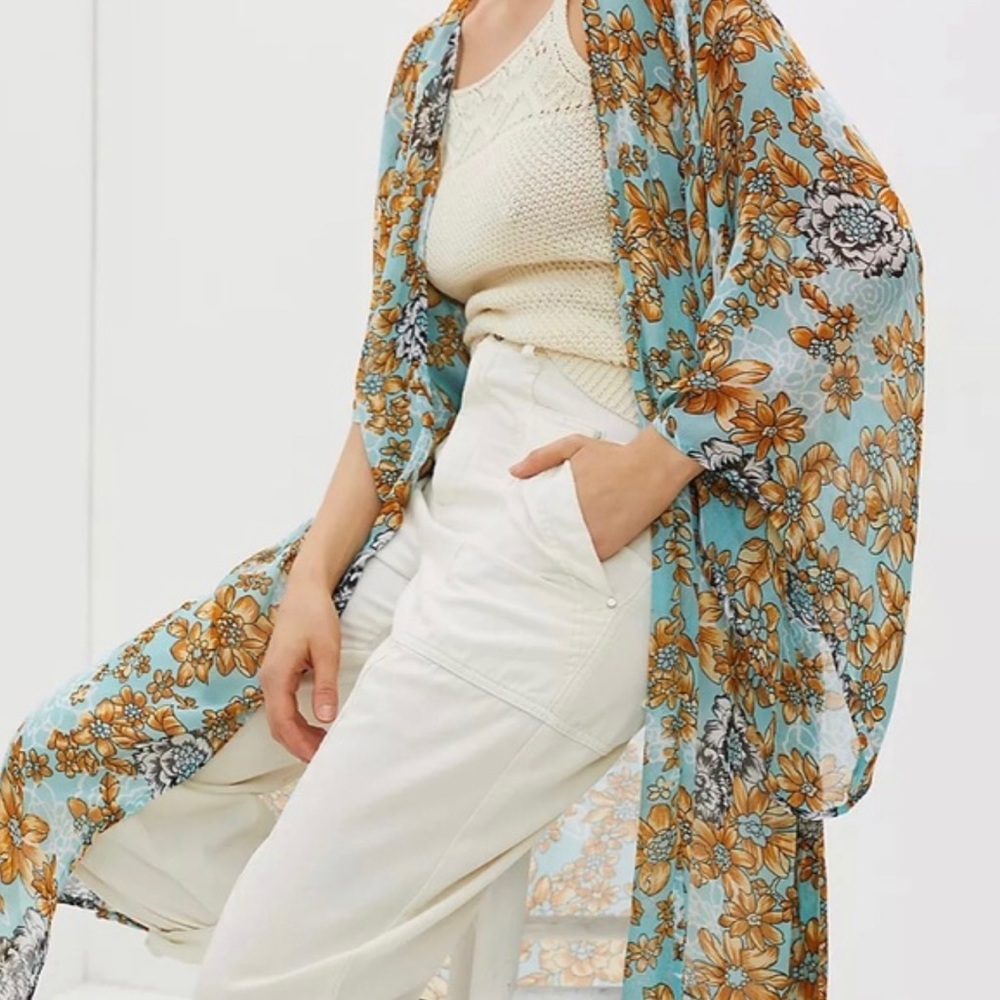 Anthropologie Rebecca Kimono One Size